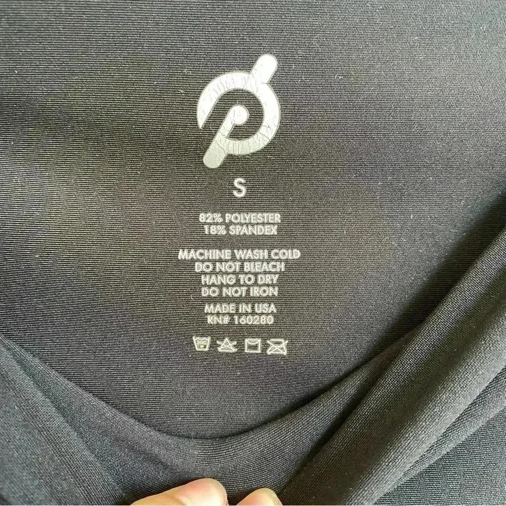 NEW Peloton Contrast Rib Colorblock Legging Black / Blue size S - Picture 5 of 5